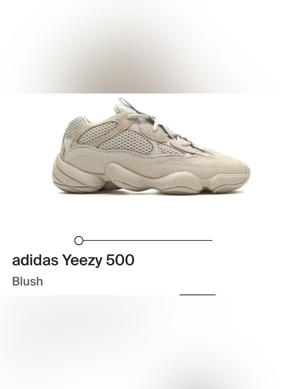 Yeezy 500 GX3605 Blush Mens Sneakers w Box GC- Light Neutral